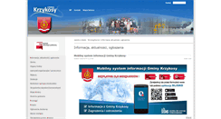 Desktop Screenshot of gminakrzykosy.pl