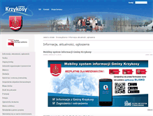 Tablet Screenshot of gminakrzykosy.pl